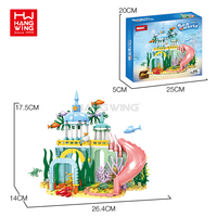HW 293 pièces château sous-marin blocs de construction STEM briques de construction jouet de Construction briques à monter soi-même modèle ensemble pour les enfants