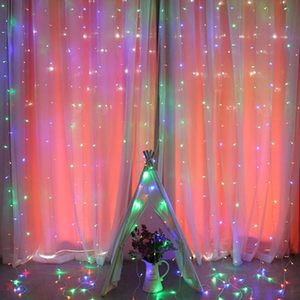 Guirlande lumineuse pour fenêtre, 300 LED, 8 modes d'éclairage, lumières féériques en cuivre avec télécommande, alimentation USB, étanche, décoration murale pour chambre à coucher - Product Image 3
