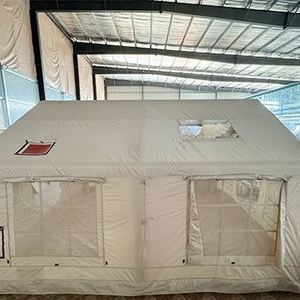 12 ㎡   Tente gonflable d'extérieur portable et imperméable pour le camping avec cheminée, en tissu de coton et Oxford 001 - Product Image 6