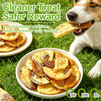 Friandises pour chiens en tranches de viande de poulet et de canard de qualité supérieure avec sauce au lait de chèvre, friandises à mâcher pour animaux de compagnie pour l'entraînement et les récompenses quotidiennes