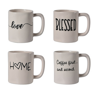 Taza de café de cerámica blanca personalizada con asa, tazas promocionales de porcelana para accesorios de cocina, esenciales para ventosas por sublimación - Product Image 5