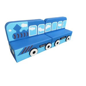 Due sezioni a tre sezioni Soft Jump box attrezzature per l'allenamento al coperto per il Fitness fisico dei bambini a cavallo - Product Image 5