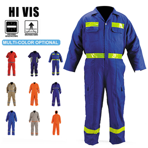 Overol de Trabajo Reflectante de Alta Visibilidad |   Mono de Seguridad de Alta Visibilidad |   Uniforme de Protección Industrial Transpirable Multicolor - Product Image 1