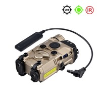 Boîtier OLG en métal pour viseurs laser avec laser IR + viseur laser rouge/vert/bleu + lumière de remplissage IR + lampe torche LED à lumière blanche 220 lumens, couleur Tan