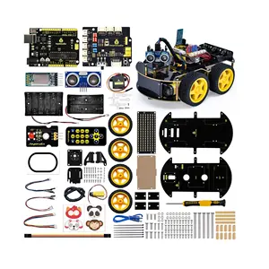 Keyestudio 4WD BT Robot Car para Arduino Programación Aprendizaje Stem Toys Kit Robótico Educativo Car Kit