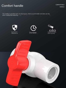 วาล์วลูกบอลพลาสติกพีวีซีทรงแปดเหลี่ยมขนาดกะทัดรัด - Product Image 6