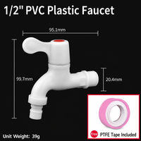 Robinet d'eau froide extérieur moderne en plastique avec cartouche en céramique, installation facile, garantie 1 an pour les hôtels