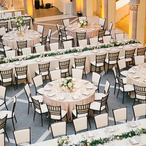 Cung Cấp Sang Trọng Màu Trắng Nhựa Có Thể Gập Lại Tiệc Bàn Gấp Bằng Gỗ Cocktail Bàn Tròn Cho Các Sự Kiện Tiệc Cưới 10 Chỗ Ngồi - Product Image 1