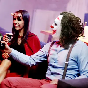 2022 Nieuwste Hot Selling Halloween Kostuum Kroon Man Vrouw Joker Masker Voor Partij Decoratie