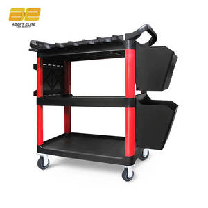 3 Layers Trolley Cart Wheels Car Beauty Mechanics Tool Trolley Workshop Garage Tool Cabinet Tool Trolley