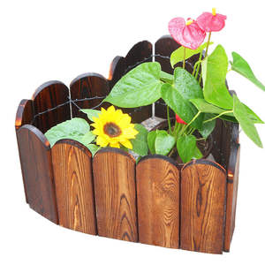 Clôture à fleurs en bois naturel de <span class=keywords><strong>sapin</strong></span>, vente en gros, jardin d'extérieur, petite clôture en bois, - Product Image 1