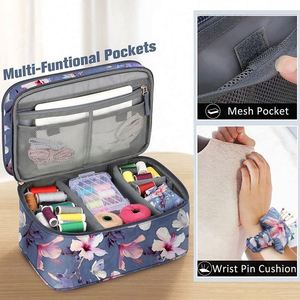 Free Sample Custom Double Layers <b>Sewing</b> Kit Supplies Storage Case Travel <b>Sewing</b> Accessories Organizer <b>Bag</b> - Product Image 4
