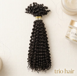 Extensions de cheveux humains 100% naturels vierges en vrac, bouclés Pixie, 12A, pré-séparées sans nœuds, pour crochet, épaisses, en lots - Product Image 3
