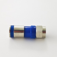Proveedor Chino de Cable de Antena de 75 ohmios, Conector de Compresión Tipo F Coaxial RF Eléctrico a Prueba de Agua para Cable RG6