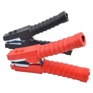 Wholesale price 2pcs 155mm Red+ Black Alligator Crocodile Clips for Car Battery Charger Test