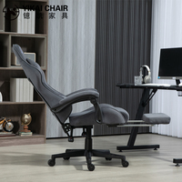 Chaise de jeu de direction avec logo personnalisé en velours avec ressort de poche pour le bureau ou l'ordinateur de course