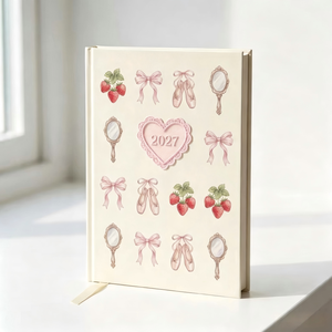Agenda 2027 pour danseurs de ballet, pages d'horaire personnalisées, calendrier, livre cadeau pour danseurs - Product Image 1
