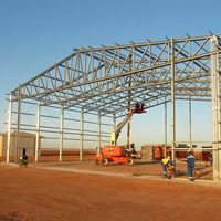 Almacén de Estructura de Acero Prefabricado de Bajo Costo y Estilo de Diseño Industrial