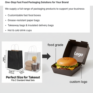Plateaux en papier sulfurisé personnalisés avec design coloré <span class=keywords><strong>pour</strong></span> le burger géant cascade de fromage et les frites garnies - Product Image 4