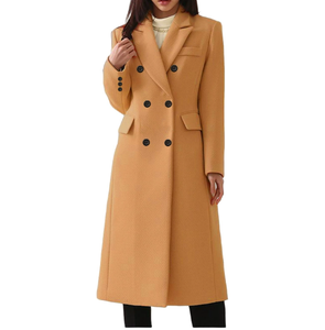Automne et <span class=keywords><strong>hiver</strong></span> nouveau produit vêtements pour femmes mode <span class=keywords><strong>manteau</strong></span> en laine dame Slim Fit Long <span class=keywords><strong>manteau</strong></span> - Product Image 1