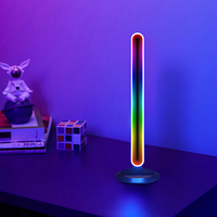 Joystar - Paquete de 2 Barras de Luz LED RGB IC Modernas con Sincronización Musical, Control Remoto, 16 Millones de Colores Cambiantes, Lámpara de Ambiente para Escritorio, Juegos, Dormitorio