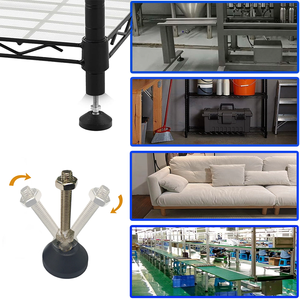 M12X50 M8X70 M6 مخصصة من البلاستيك المقاوم للصدأ كوب القدم الثقيلة آلة دوارة تسوية القدم - Product Image 5