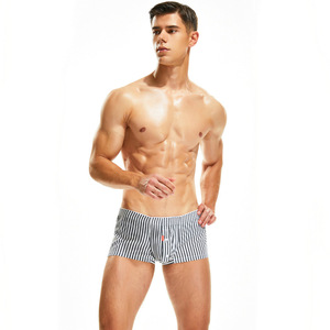<span class=keywords><strong>Seobean</strong></span> Nouveaux slips convexes tissés pour hommes en coton tricoté, style européen et américain, pantalon Arroy, string à quatre coins - Product Image 6