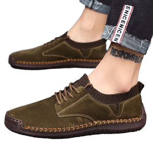 Nuevos Zapatos Casuales Transpirables para Hombre, Mocasines de Cuero de Moda, Gommino, Amortiguación para Toda Temporada - Product Image 1