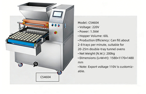 HENITUER C54602 C54604 Commerciële enkelvoudige cakevullingmachine met nauwkeurige hoeveelheidsvulling - Product Image 4