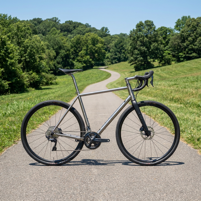 Titanium Gravel Bicycle Frame
