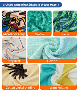 Schwarz Weiß Design Anpassbare recycelte schnell trocknende leichte Handtücher Mikro faser Sand Free Print Benutzer definierte Strand tuch mit Logo - Product Image 4