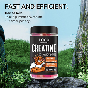 OEM Jiabei Fresh Muscle Gummies Creatine Monohydrate Grosir Suplemen Kebugaran Vitamin Peningkat Energi Imunitas Nutrisi Olahraga - Product Image 2