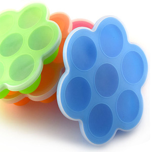 Moule à glaçons pour bébé en plastique doux au toucher de qualité alimentaire avec couvercle en PP écologique, <span class=keywords><strong>bac</strong></span> à glaçons pour crème glacée - Product Image 3