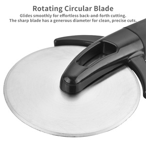 Chuyên nghiệp thép không gỉ bánh <span class=keywords><strong>pizza</strong></span> cắt bánh xe ABS xử lý Acrylic Bìa bánh <span class=keywords><strong>pizza</strong></span> Con lăn cắt máy rửa chén an toàn công cụ bánh <span class=keywords><strong>pizza</strong></span> - Product Image 4