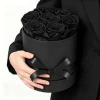 7 Stück Konservierte Rosen in einer Box 0,55 kg Konservierte Blumen für Geburtstagsgeschenke zum Muttertag