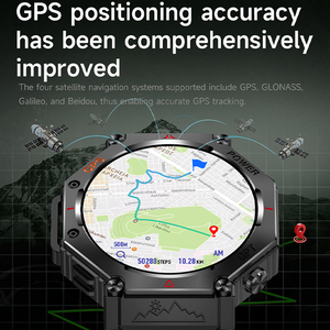KC91 GPS Smart Watch 1.39 Inch IPS Screen AI Voice Assistant Heart Rate Tracker Flashlight IP67 <b>Waterproof</b> for Outdoor - Product Image 6