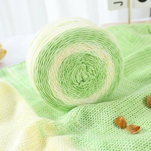 Fil fantaisie en coton acrylique teinté dégradé NUANLU 200g, fil à anneaux à torsion élevée, anti-boulochage, pour <span class=keywords><strong>tricot</strong></span> à la main, couture, <span class=keywords><strong>matériel</strong></span> <span class=keywords><strong>de</strong></span> bricolage, 5 fils - Product Image 3