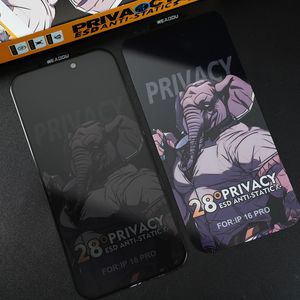 Protecteur d'écran en verre trempé Anti Spy Anti Privacy 9H pour <span class=keywords><strong>iPhone</strong></span> 11 <span class=keywords><strong>12</strong></span> 13 14 15 16 Pro - Product Image 1
