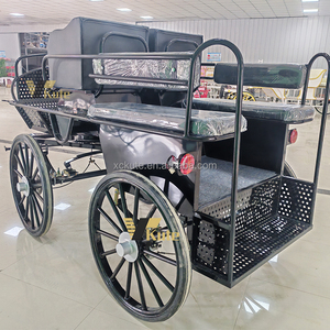 Chariot miniature à deux roues personnalisé pour chevaux, chariot de marathon pour poney/ chariot d'entraînement pour chevaux, <span class=keywords><strong>4</strong></span> passagers, Surrey - Product Image 2