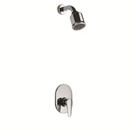 Robinet de douche encastré certifié cUPC 1/2 NPT Finition noire Vanne à pression équilibrée Mélangeur de douche en laiton