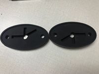 King Show Rock Light 12V Lampe LED d'intérieur Adaptateur de montage Plaques de montage en caoutchouc de grande taille Conception plate