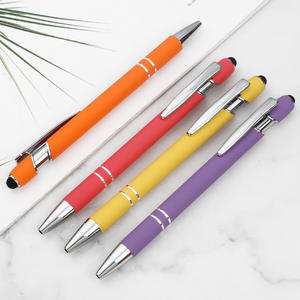 Promotional Cheap <b>Stylus</b> Soft Touch Metal <b>Pens</b> Novelty Popular Metal Ballpoint <b>Pen</b> - Product Image 1