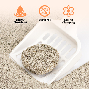 Échantillons gratuits Vente en gros en vrac Litière pour <span class=keywords><strong>chat</strong></span> de qualité supérieure agglomérante 5Kg 10L Granulés minéraux concassés et brisés Bentonite argile - Product Image 2