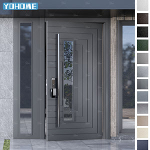 Angleterre <span class=keywords><strong>Porte</strong></span> pivotante d'entrée de maison de luxe <span class=keywords><strong>Serrure</strong></span> intelligente Portes d'entrée en aluminium Villa moderne <span class=keywords><strong>Porte</strong></span> <span class=keywords><strong>extérieure</strong></span> de 36 pouces <span class=keywords><strong>avec</strong></span> <span class=keywords><strong>fenêtre</strong></span> - Product Image 3