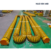 Conduit d'air monocouche à pression négative NUOENWEI avec boucles de serrage |   Tuyau d'aspiration en PVC pour la ventilation des mines et des tunnels