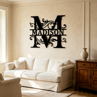 Lettres en métal personnalisées avec texte sur mesure, décoration murale, lettres en métal personnalisées pour la décoration de la véranda de la maison