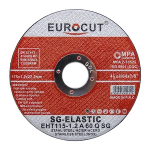 EUROCUT brand of abrasive cutting disc disco corte 4.5 inch 115x1.2x22.2mm metal grinding disc