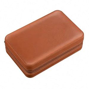Échantillon gratuit, nouveau design, humidificateur à cigares en bois et polyester personnalisé, étui de voyage pour cigares, accessoires. - Product Image 5