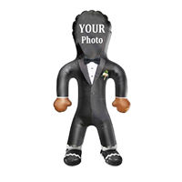 Nouveau produit en gros : Poupée gonflable en PVC sur pied pour la réception de mariage des mariés, personnalisable avec photo, très tendance
