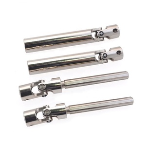 1Pc Hoge Hardheid Telescopische Universele Transmissie As Cardanas Ijzeren Aandrijfas Voor Rc 1/10 Modellen Scx10 Axiale Rups - Product Image 1